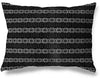 Lumbar Pillow by Accent Black 12x16 Southwestern Geometric Cotton One Removable Cover