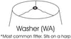 Cloth Wire Slant Cut Corner Rectangle Bell Softback Lampshade Washer Fitter White Modern Contemporary