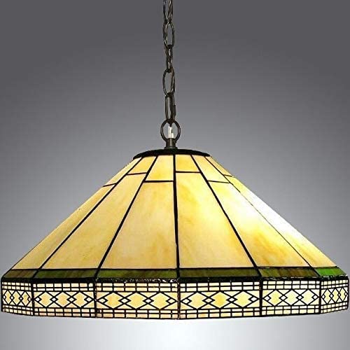 Tiffany Roman Hanging Lamp Yellow Tiffany Traditional Copper