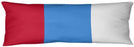 Houston Throwback Football Stripes Body Pillow (W/rmv Insert) Blue Graphic Modern Contemporary Fleece Microfiber Single Removable Cover