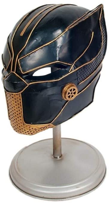 Black Panther Helmet Metal Handmade Color Modern Contemporary