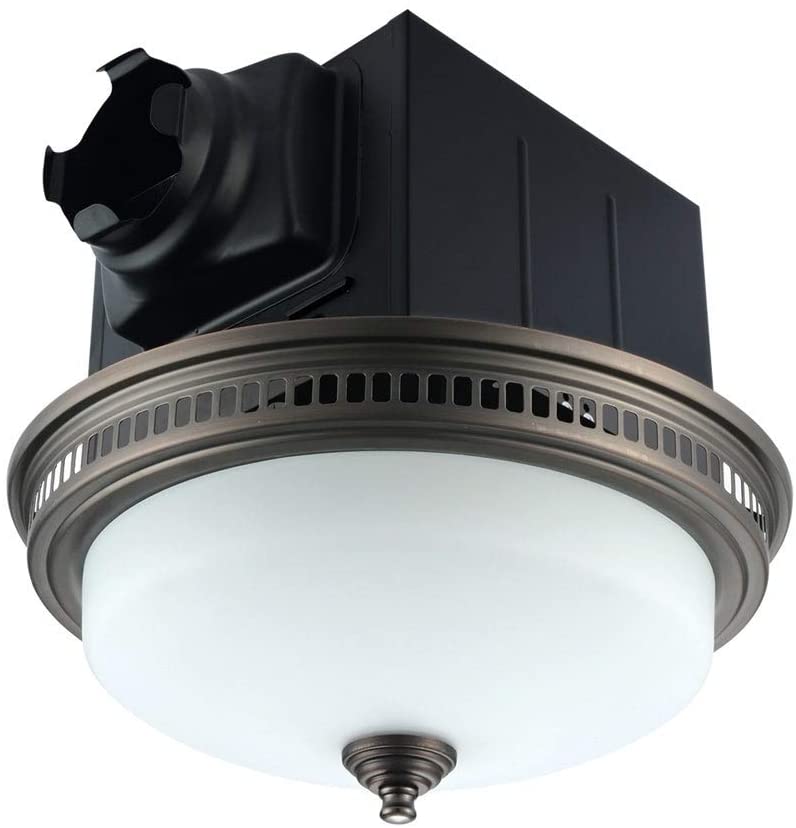 110 Cfm Ceiling Exhaust Bathroom Fan Led Light Nightlight Metal