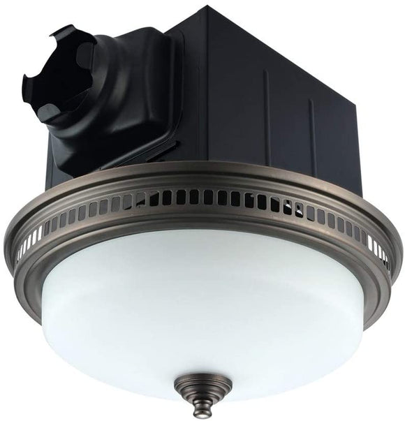 110 Cfm Ceiling Exhaust Bathroom Fan Led Light Nightlight Metal