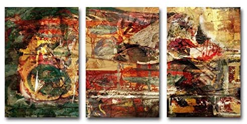 Abstract' Oversized Canvas Wall Art (Set 3) Modern Contemporary Specialty - Diamond Home USA