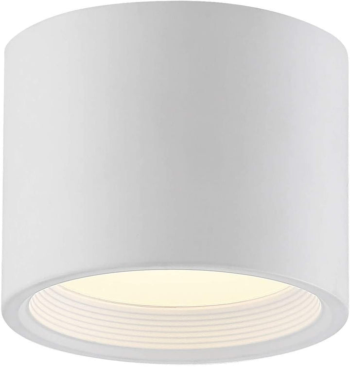 Reel 1 Light White Led Small Flush Mount Transitional