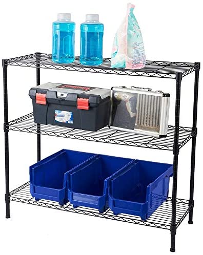 90x35xh80cm 3 Tier Kitchen Metal Organizer Wire Storage