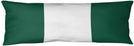 New York Big Football Stripes Body Pillow (W/rmv Insert) White Graphic Modern Contemporary Fleece Microfiber Single Removable Cover