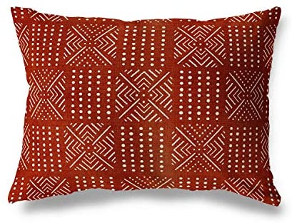Lumbar Pillow by Brown Accent 12x16 Southwestern Geometric Cotton One Removable Cover
