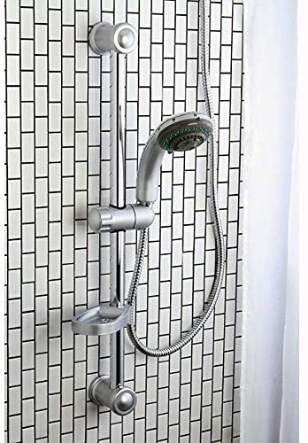 Brushed Nickel Sliding Bar Handheld Shower Grey ainless