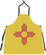 New Mexico Flag Apron 27 X 30 Black