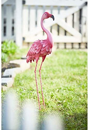 UKN 35 H Flamingo Metal Lawn Pink Beach