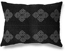 MISC Lumbar Pillow by 14x20 Black Geometric Southwestern Cotton Single Removable Cover