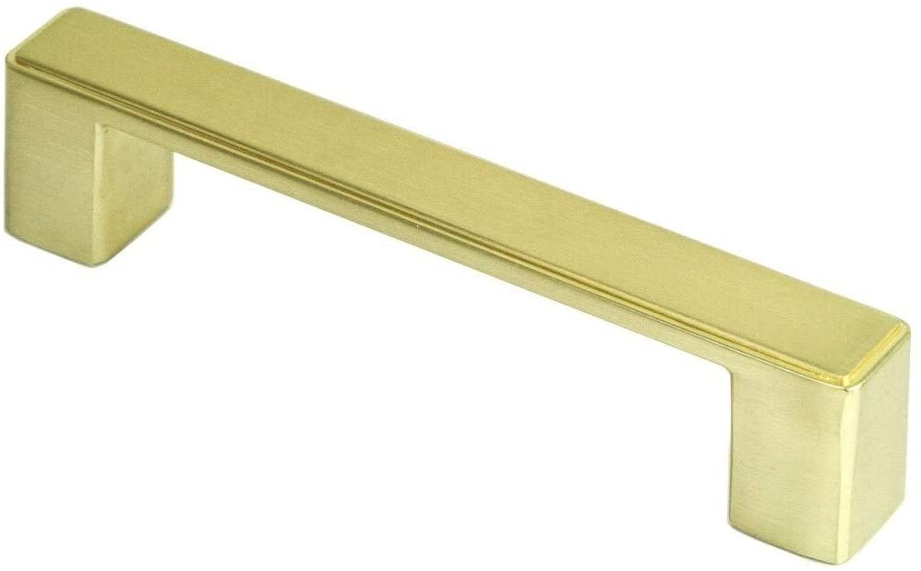 MISC Contemporary 4 5 inch Champagne Gold Finish Square Cabinet Bar Pull Handle (Case 25) Zinc