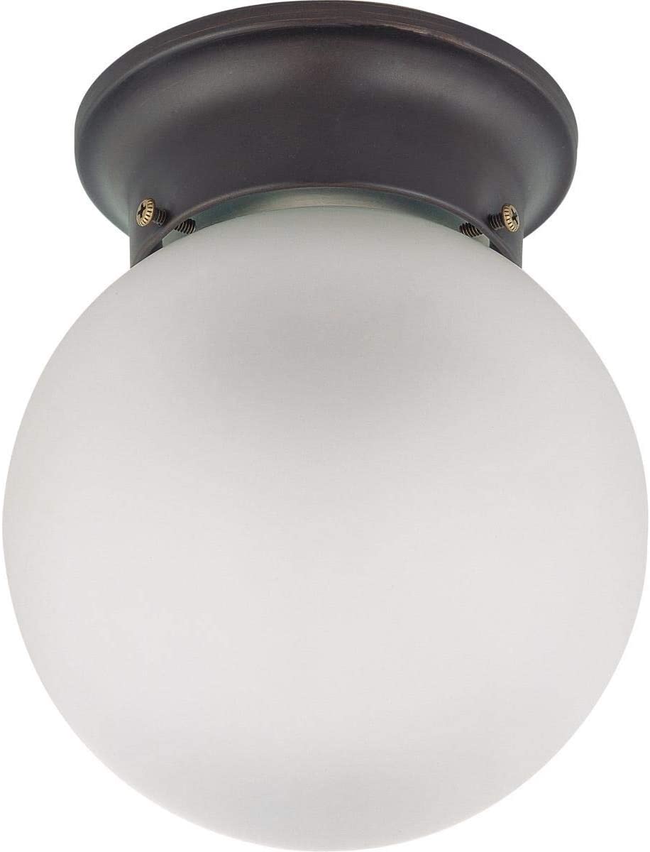 1 Light 6 Ball Ceiling Brown Transitional Metal