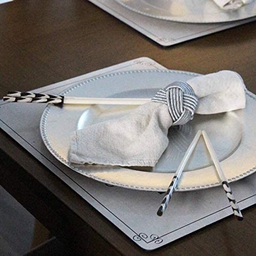 Handmade Bone Chopstick Service 2 (Kenya) White 4 Piece