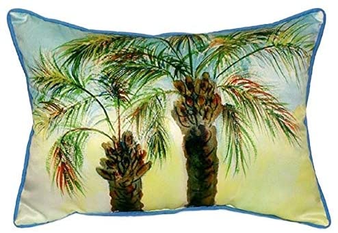 Palms Throw Pillow Color Graphic Modern Contemporary