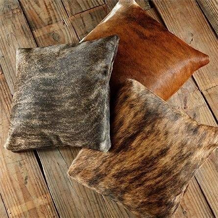 Cowhide Pillows Case Color Animal Leather Single Handmade