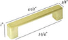 MISC Contemporary 4 5 inch Champagne Gold Finish Square Cabinet Bar Pull Handle (Case 25) Zinc