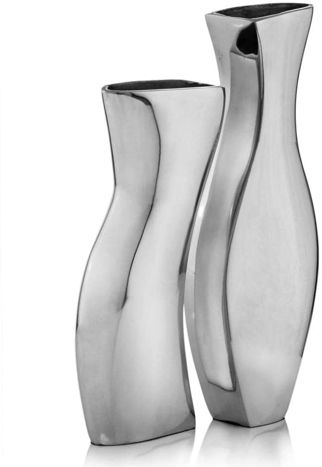 2" X 4" 11" Adjoining Vases Set 2 11 4