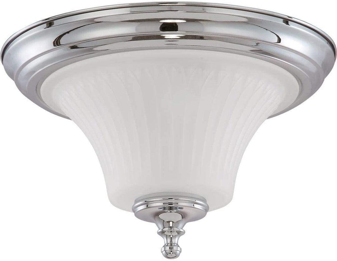 Teller 2 Light Flush Dome Metallic Modern Contemporary Metal