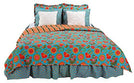 Gypsy Floral 5 Piece Twin Quilt Bedding Set Victorian