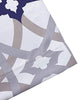 Unknown1 Spiral Geo Trellis Pattern Window Curtain Valance Rod Pocket Pair 52" Width X 18" Length Grey Navy Mid Century Modern Contemporary Polyester