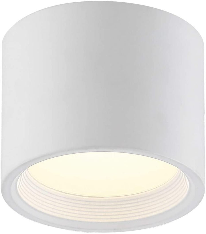 Reel 1 Light White Led Small Flush Mount Transitional Aluminum