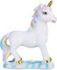6 75" h Unicorn Rainbow Statue Fantasy Decoration Figurine White Polyresin