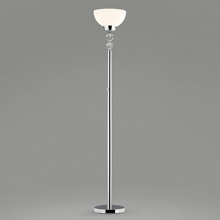 71 Inch Crystal Balls Dimmer Led Floor Lamp Silver Modern Contemporary Chrome Bulbs Included - Diamond Home USA