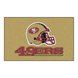 19" X 30" Inch NFL 49ers Door Mat Printed Logo Football Themed Sports Patterned Bathroom Kitchen Outdoor Carpet Area Rug Gift Fan Merchandise Vehicle - Diamond Home USA