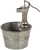 Metal Fountain 15 Inches Wide 18 High Grey Rustic Iron