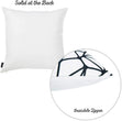 Unknown1 Scandi Bw Tangle Throw Pillow Cover (Set 4) White Abstract Traditional Polyester Set 3 More Removable