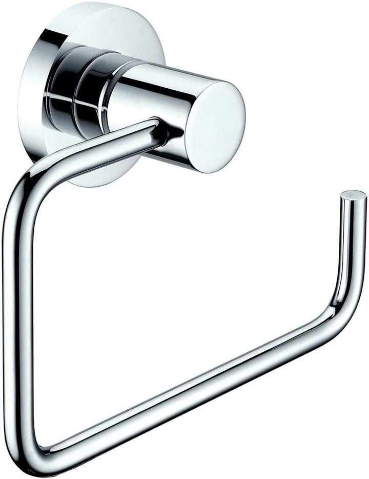 Solid Brass Toilet Paper Holder Grey Silver Chrome Finish