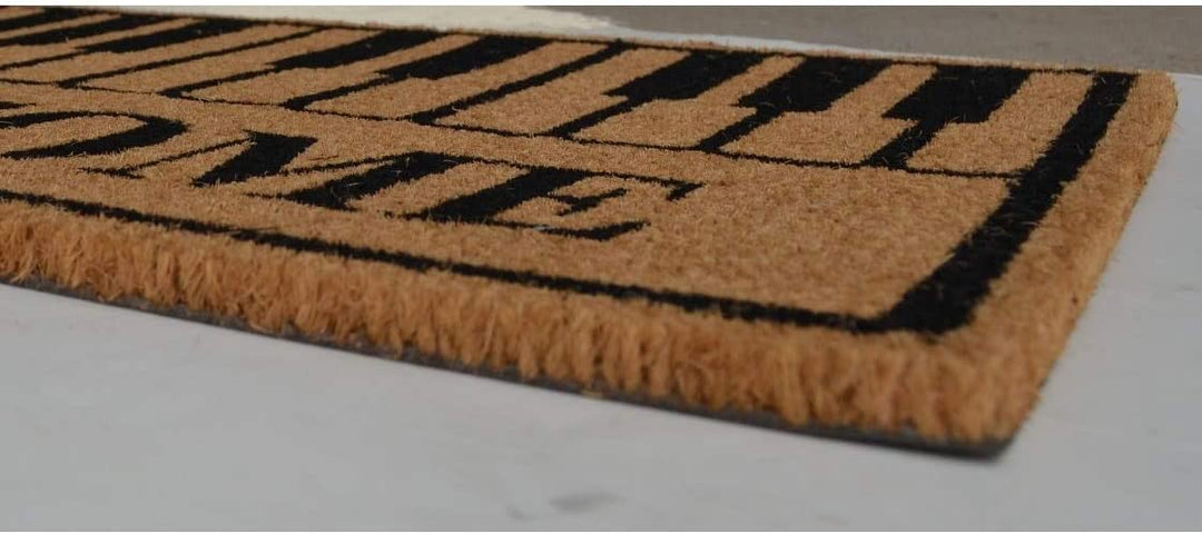 Piano Keys Welcome Outdoor Doormat Color Rectangle Coir All Weather - Diamond Home USA