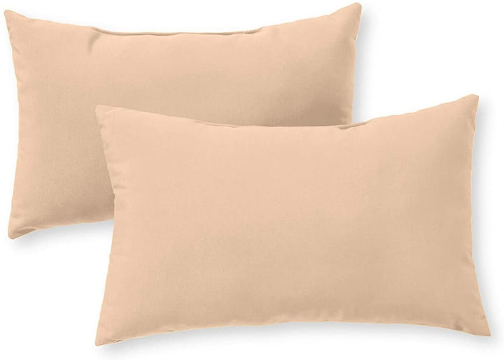 Rectangular Outdoor Stone Accent Pillow (Set 2) 19"x12"