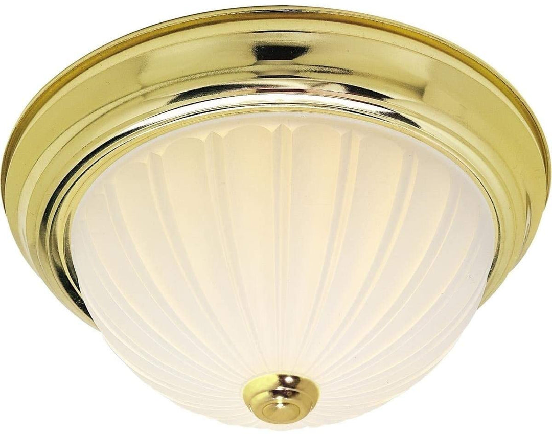 3 Light 15 Flush Mount Metallic Traditional Metal