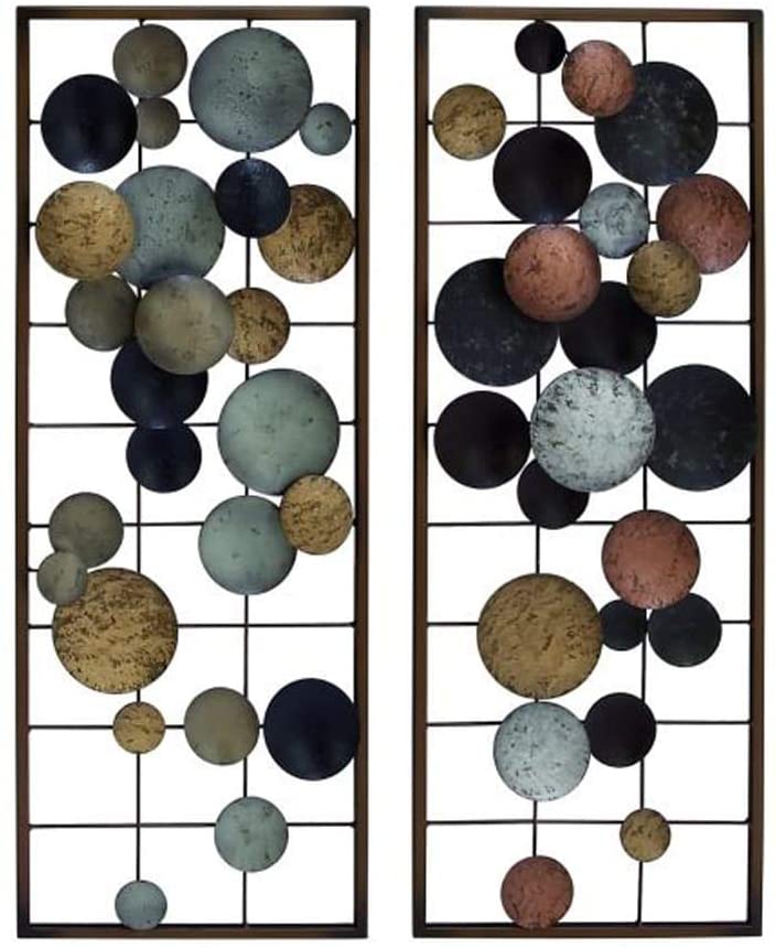 Abstract Metal Wall Decor (Set 2) Color Mid Century Modern