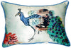 Unknown1 Peacock Small Indoor/Outdoor Throw Pillow Color Modern Contemporary Polyester Single
