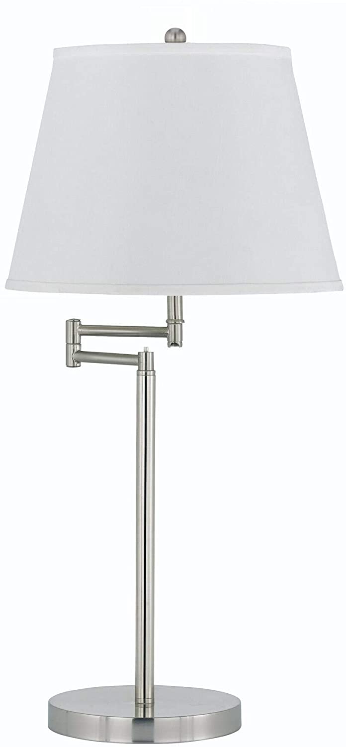 Cream Shade Steel Base 150 watt 3 Way Table Lamp