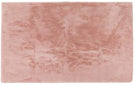 Rabbit Fur Rectangular Rug 3' X 5' Blush Pink Modern Contemporary Sheepskin Latex Free