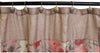MISC Shower Curtain Hook Set Brown Floral Polyester