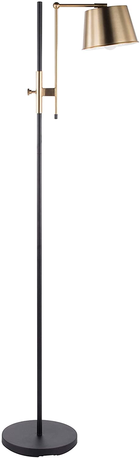 Adjustable Metal Floor Lamp Black