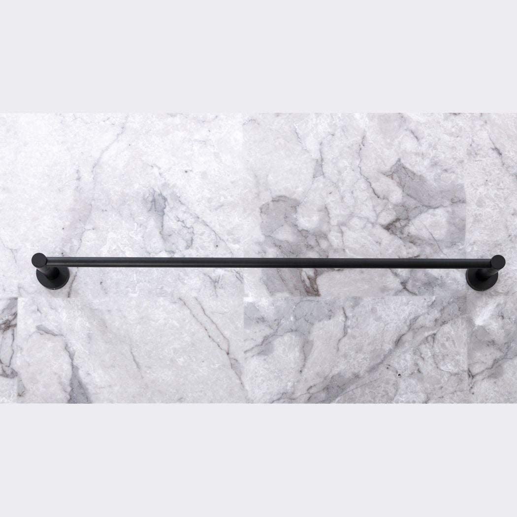 18" Towel Bar Matte Black Metal - Diamond Home USA