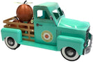 Unknown1 Country Metal Truck Pumpkins Antique Teal 8 6x18x10 Green Iron