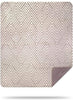 Zig Zags/Light Grey Microplush Blanket Geometric Modern Contemporary Acrylic