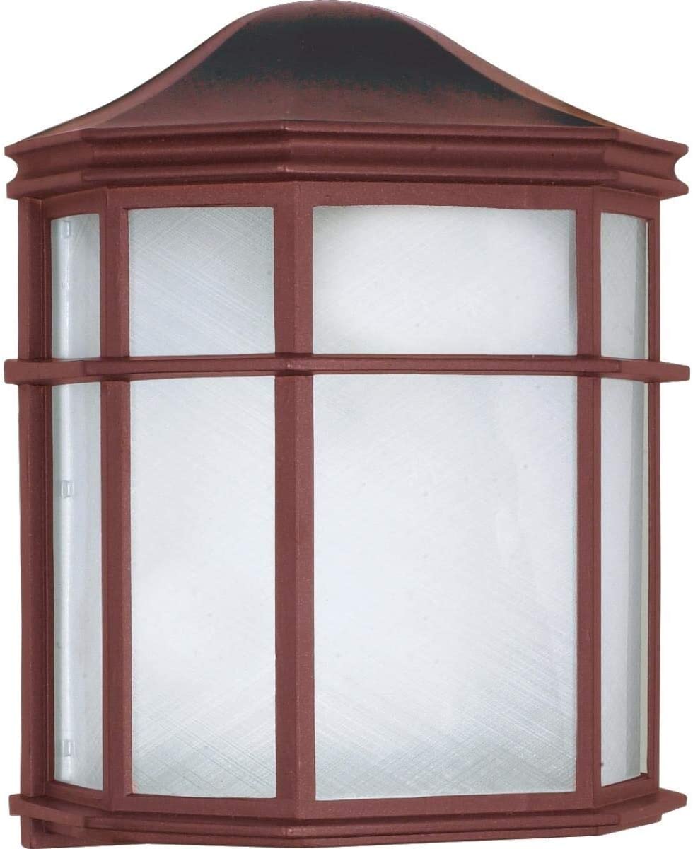 1 Light 10 Cage Lantern Wall Black Nautical Coastal