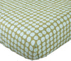 MISC Fitted Crib Sheet Blue Green Polka Dot Neutral Cotton