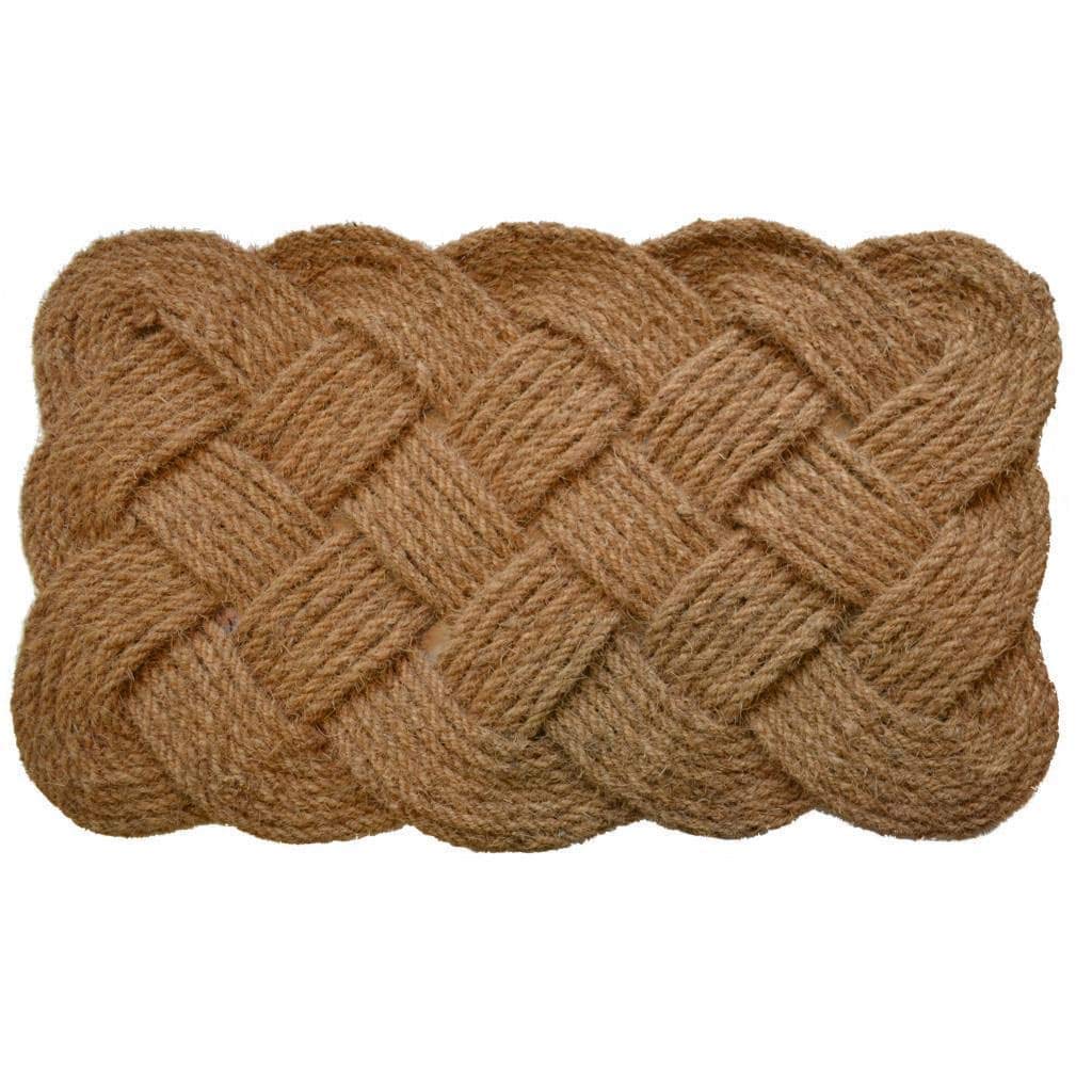 Knot Design Rope Door Mat Braided Floor Mat Non Slip Rug