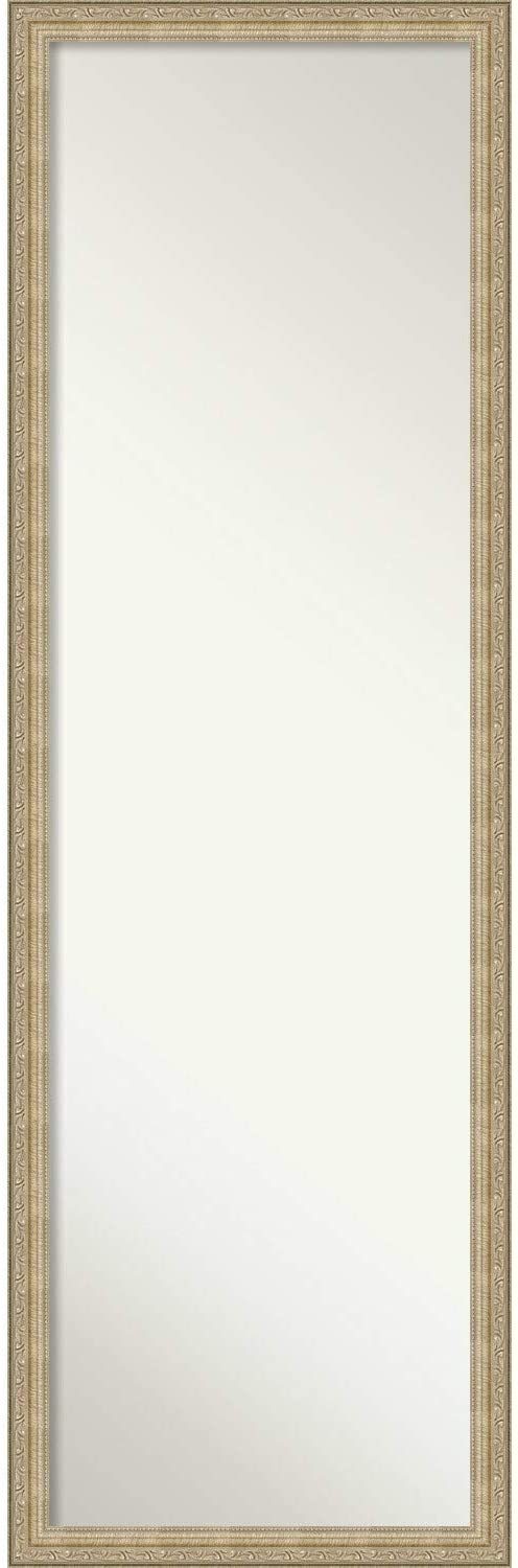 Unknown1 Paris Champagne 16 12 X 50 12 Framed Door Mirror Full Length Shabby Chic Handmade Hooks Included