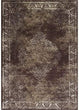 Rugs Distressed Chocolate Mocha Rectangular Accent Area Rug Ivory Persian Design 7' 6" X 9' 8" Brown Medallion Rectangle Polypropylene Contains Latex